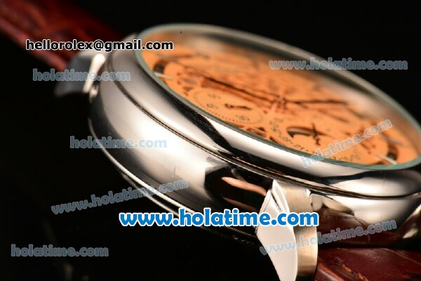 Patek Philippe Grand Complications ST25 Automatic Steel Case with Orange Dial and Stick Markers - Click Image to Close